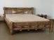 Кровать деревянная двуспальная Ски 160х200 под старину 0136МЕКО фото 2