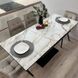 Комплект стол кухонный 110х70(+60) Ixam V Стандарт черный + стул Maj 4 шт беж 0236JAM фото 8