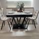 Комплект стол кухонный 110х70(+60) Ixam V Стандарт черный + стул Maj 4 шт беж 0236JAM фото 9