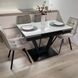 Комплект стол кухонный 110х70(+60) Ixam V Стандарт черный + стул Maj 4 шт беж 0236JAM фото 2