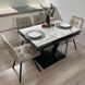 Комплект стол кухонный 110х70(+60) Ixam V Стандарт черный + стул Maj 4 шт беж 0236JAM фото 5