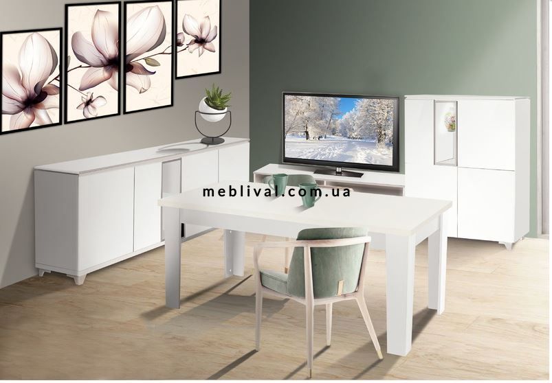 ➤Цена   Купить Белая модульная мебель для гостиной арт040173.1 ➤Белый ➤Гостиная➤Modern 3➤440303473.1.EMB фото