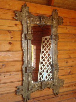 ➤Цена 6 420 грн UAH Купить Зеркало настенное Анярбод 100х70 под старину ➤Темний горіх ➤Зеркала➤МЕКО➤0190МЕКО фото