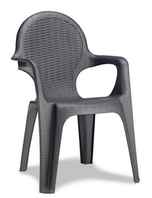 ➤Цена   Купить Кресло садовое Intrecciata антрацит ➤ ➤Кресла и стулья пластиковые➤NARDI➤2800000007478.САДГ.1172 фото