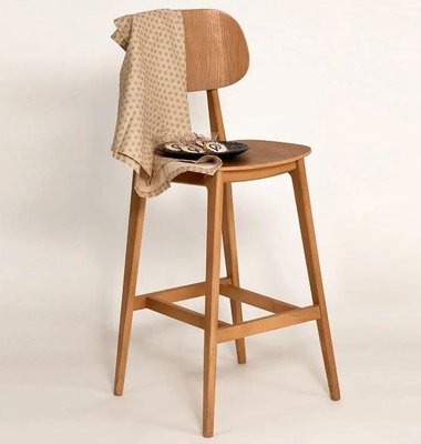 ➤Цена 4 800 грн  Купить Высокий барный стул нерегулируемый с подножкой и спинкой Марин ➤натуральное дерево ➤Стулья деревянные➤Агросвит 1П➤440302936ПЛМ фото