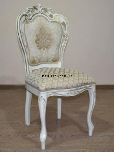 ➤Ціна 10 253 грн  Купити Банкетный стул для гостиной Дерек белый резьба золото➤Слоновая кость ➤Стулья деревянные➤Агросвит 1С➤6601200ПЛМ фото