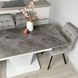 Комплект стол кухонный Edils 110х70(+40) Стандарт белый + стул Maj 4 шт серый 0246JAM фото 10