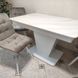 Комплект стол кухонный Edils 110х70(+40) Стандарт белый + стул Maj 4 шт серый 0246JAM фото 4