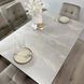 Комплект стол кухонный Edils 110х70(+40) Стандарт белый + стул Maj 4 шт серый 0246JAM фото 2