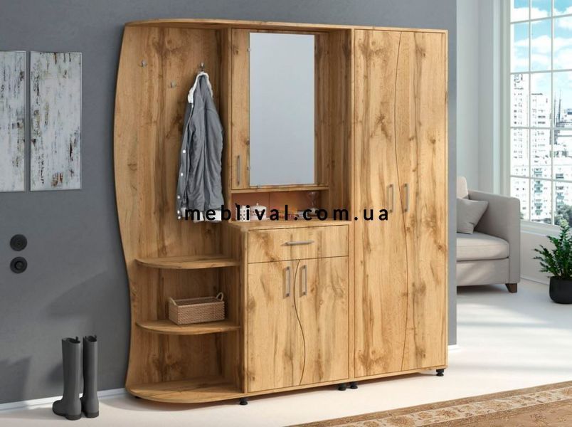 ➤Цена 13 445 грн  Купить Прихожая Орех лесной 176х38х189 ➤лесной орех ➤Прихожие➤ПЕХ➤440302658,3ПЕХ фото