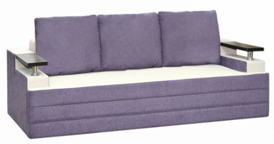 ➤Цена 22 600 грн  Купить Диван Кензо тм Алис-мебель ➤Темно фиолетовый с бежевым ➤Диваны прямые➤Алис-мебель➤43602AL.1 фото