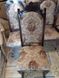 Гостиный стул деревянный с резной спинкой мягкий лак орех темный Паникале 440306085.3ПЛМ фото 3