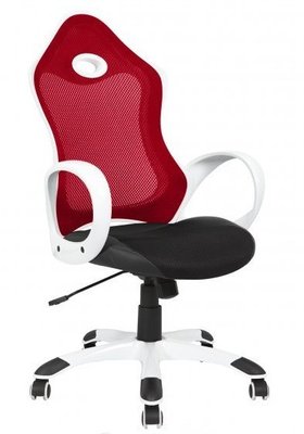 ➤Цена   Купить Кресло Матрикс-1 Белый, сиденье Сетка черная/спинка Сетка красный ➤Красный ➤Кресла офисные➤AMF➤024347AM фото