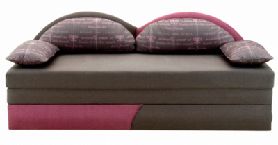 ➤Цена 15 756 грн  Купить Диван Дива без подлокотников тм Алис-мебель ➤Темно серый с розовый ➤Диваны прямые➤Алис-мебель➤43586AL.1 фото