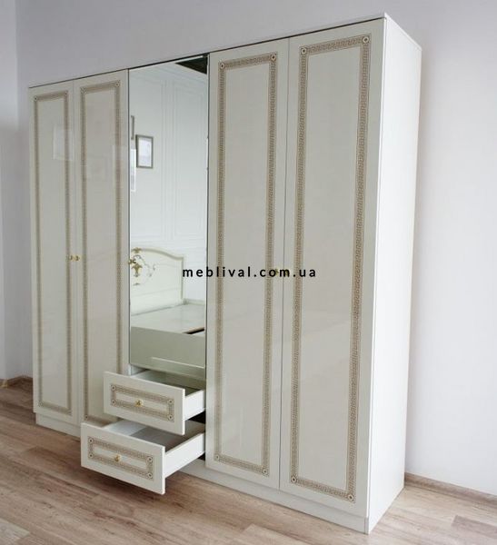➤Цена   Купить Шкаф гардеробный Стелла 5 дверный (Embawood) White ➤ ➤Шкафы распашные и витрины➤Embawood➤0222545Emba,4 фото