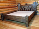 Кровать деревянная двуспальная Сагеп 160х200 под старину 0138МЕКО фото 3