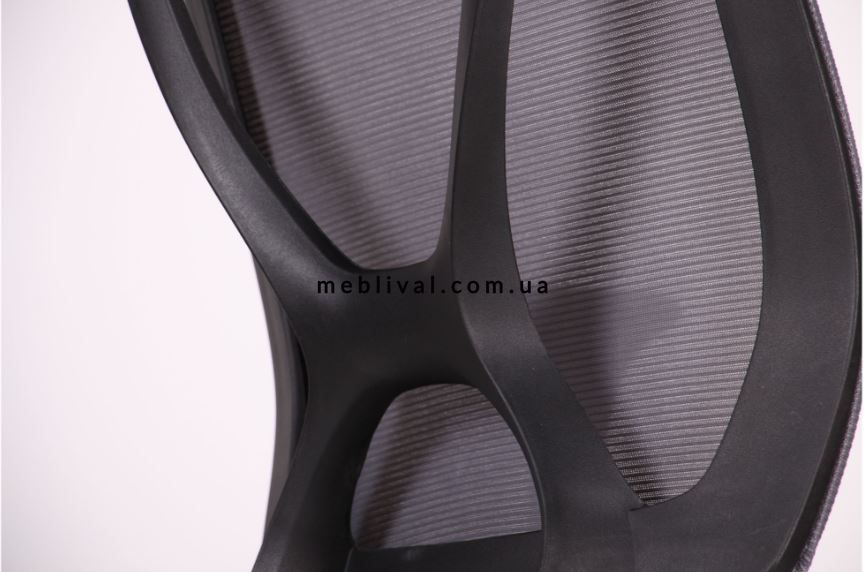 ➤Цена 5 054 грн  Купить Кресло Nickel Black сиденье Сидней-20/спинка Сетка SL-16 серая ➤Серый ➤Коллекция кресел Mendeleev➤AMF➤297131АМ фото