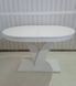 ➤Ціна 16 083 грн UAH Купити Стіл кухонний 160х90 (+40) на одній опорі Кайл white➤white-natural ➤Столы деревянные➤Rotanes➤00039SEN фото