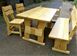 Комплект стол 160х80 + лавка и два стула деревянние Редон 440302875ПЛМ фото 6