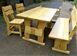 Комплект стол 160х80 + лавка и два стула деревянние Редон 440302875ПЛМ фото 7