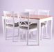 Комплект кухонный стол Вишер + стулья Бадфоль (6 шт) белый 440312188ПЛМ фото 2