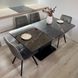 Комплект кухонный стол Notsob Т 110х70(+35) Стандарт черный + стул Maj 4 шт серый 0213JAM фото 15