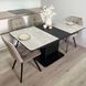 Комплект кухонный стол Notsob Т 110х70(+35) Стандарт черный + стул Maj 4 шт серый 0213JAM фото 5
