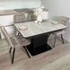 Комплект кухонный стол Notsob Т 110х70(+35) Стандарт черный + стул Maj 4 шт серый 0213JAM фото 4