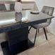 Комплект кухонный стол Notsob Т 110х70(+35) Стандарт черный + стул Maj 4 шт серый 0213JAM фото 18