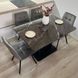 Комплект кухонный стол Notsob Т 110х70(+35) Стандарт черный + стул Maj 4 шт серый 0213JAM фото 16