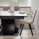 Комплект кухонный стол Notsob Т 110х70(+35) Стандарт черный + стул Maj 4 шт серый 0213JAM фото 8