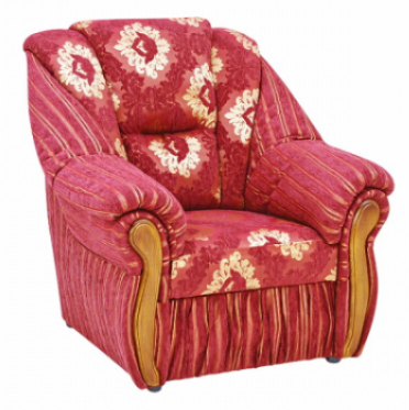 ➤Цена 8 450 грн  Купить Кресло Глория тм Алис- мебель Красный с узором ➤ ➤Кресла мягкие➤Алис-мебель➤43553AL.2 фото