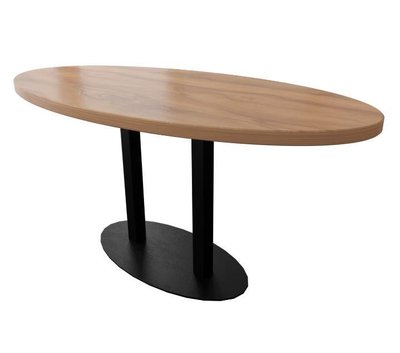 ➤Цена   Купить Овальный стол барный Тренд-2 двойной Металл-Дизайн 400х800/овальный 1200 (труба 60х60, основание 8 мм) ➤Черный ➤Столы барные➤Металл-дизайн➤440311675.1ПЕХWOO фото