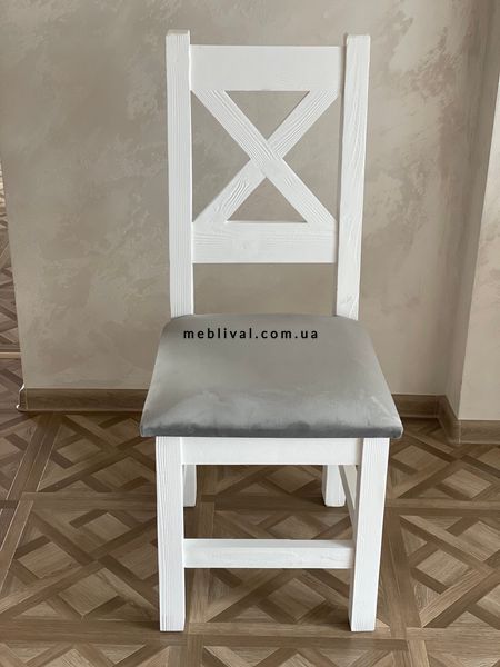 ➤Ціна 2 412 грн  Купити Белый стул мягкий классический с мягким сиденьем Алелья➤Білий ➤Стулья под старину➤Агросвит 4С➤440302981ПЛМ фото