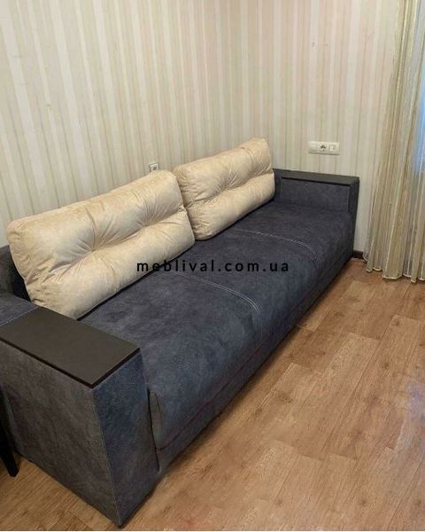 ➤Цена 17 200 грн  Купить Диван прямой раскладной 246х89х101 Пантограф Пружинный блок Ламели шоколадный ➤Коричневый ➤Диваны Еврокнижка➤B_S_П➤443305601ВЕС.4 фото