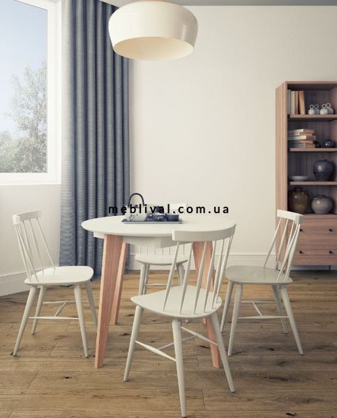 ➤Цена 6 515 грн UAH Купить Круглый стол Рам D100 деревянный natural-white ➤natural-white ➤Столы круглые➤Kulvpa➤0020PAV фото