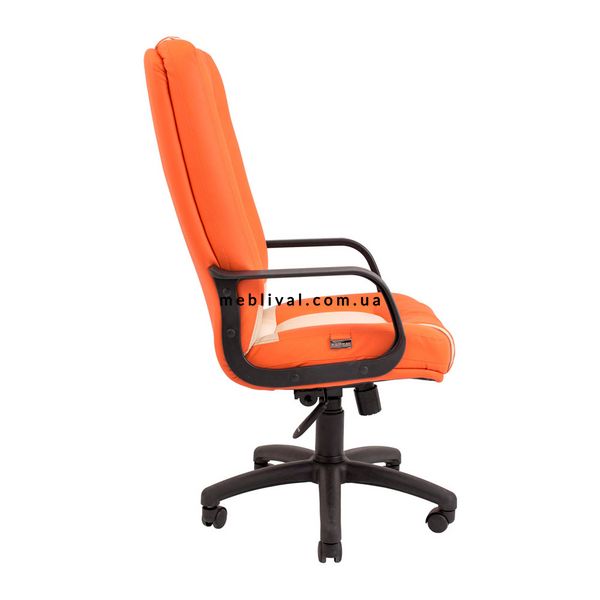 ➤Цена 6 570 грн  Купить Кресло компьютерное крестовина пластик кожзам оранжевый подлокотники пластиковые нерегулируемые ➤Оранжевый ➤Кресла руководителя➤R_C - К➤1122334455RICH14 фото