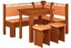 Кухонный уголок ДСП со столом нераскладным лесной орех+кожзам кофе 150х110х89 440302717.13ПЕХ фото 11