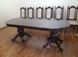 Набор мебели для обеденной зоны из натурального дерева стол Модена раскладной + стулья Венеция 12 шт орех темный 440306127.1ПЛМ фото 6