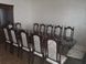 Набор мебели для обеденной зоны из натурального дерева стол Модена раскладной + стулья Венеция 12 шт орех темный 440306127.1ПЛМ фото 3
