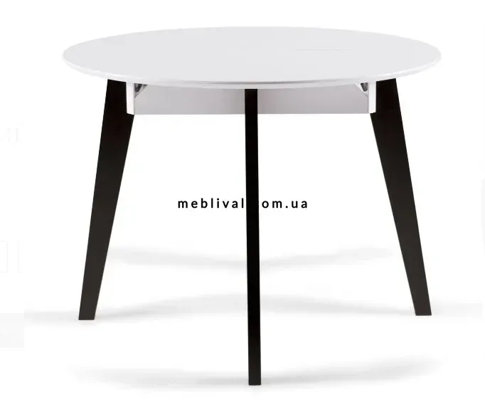 ➤Цена 6 515 грн UAH Купить Круглый стол Рам D100 деревянный wenge-white ➤wenge-white ➤Cтол кухонный недорогой➤Kulvpa➤0020PAV фото