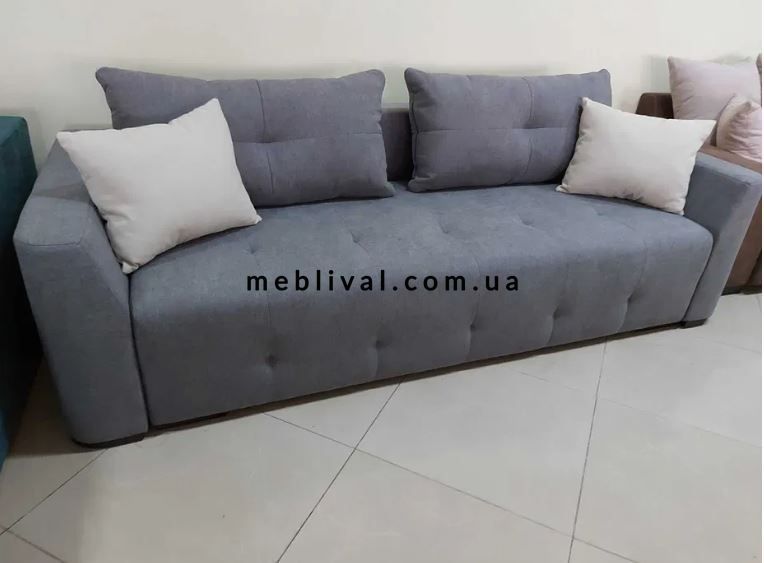 ➤Цена 16 898 грн  Купить Диван прямой раскладной 247х108х95 Пантограф Боннель Ламели ППУ голубой ➤Голубой ➤Диваны Еврокнижка➤B_S_П➤440305613ВЕС.2 фото