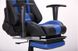Компьютерное кресло игровое с подножкой черный/синий 515277АМ фото 7