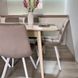 Комплект кухонный стол Retsech 110х70(+40) Стандарт + стул Maj 6 шт ваниль 0222JAM фото 6