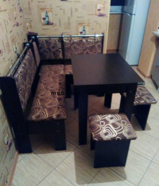 ➤Цена 6 550 грн  Купить Кухонный уголок ДСП без стола и табуретов 150х110х89 ➤дуб молочный ➤Кухонные уголки комплекты➤ПЕХ➤440302717ПЕХ фото