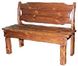 ➤Цена 8 850 грн UAH Купить Диван садовый деревянный Тналта с твердым сиденьем 240 ➤орех лесной ➤Лавки под старину➤МЕКО➤0096МЕКО1 фото