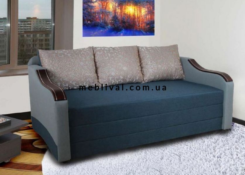 ➤Цена 16 605 грн  Купить Диван прямой раскладной 205х103х98 Выкатной Боннель ППУ серый ➤Серый ➤Диваны Еврокнижка➤B_S_П➤442305594ВЕС.3 фото