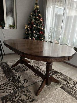 ➤Цена 10 350 грн  Купить Стол деревянный классический Брен 160х90 +40 см орех раскладной овальный  ➤орех ➤Столы деревянные➤Агросвит Б➤440306242.14ПЛМ фото