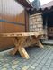 ➤Цена 8 700 грн UAH Купить Стол деревянный 160х80 Ски под старину нераскладной 2 ➤Бук натуральний ➤Столы под старину➤МЕКО➤0017МЕКО1 фото