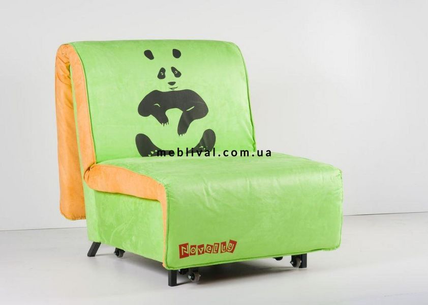 ➤Цена 6 479 грн  Купить Маленький диван кровать 03 арт02003.5, зеленый принт Panda 80 ➤Зелёный ➤Кресло кровать➤Modern 2➤044602.1NOV фото
